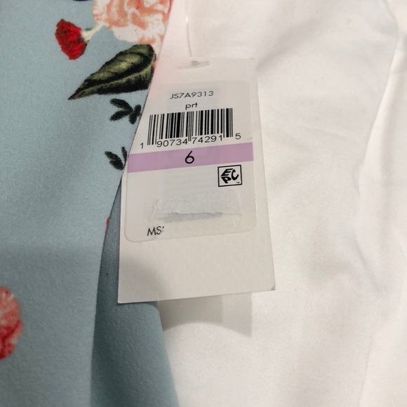 Blue Floral print dress - Picture 4 of 4